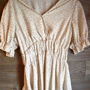 White patterned dress shirt